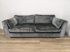 SOFA 4 Seater Large Silver
