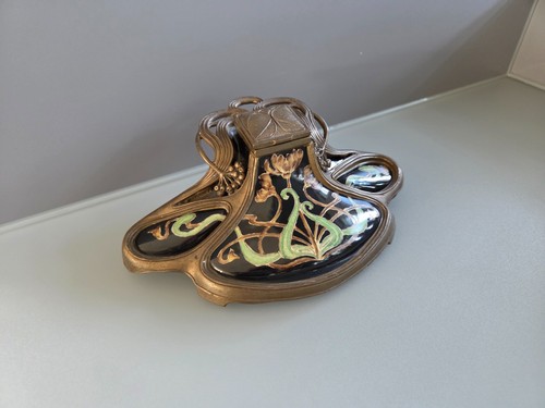 Art nouveau inkwell jbt - nouveau,