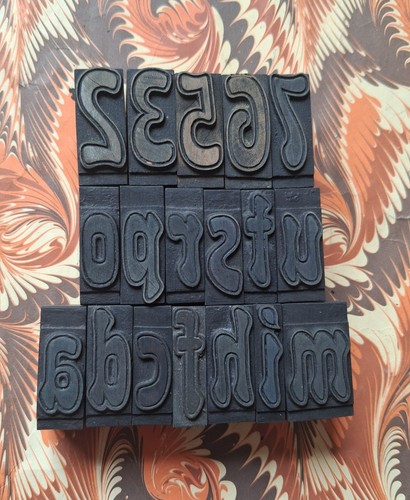 Wooden letterpress lower case - wooden,
