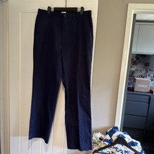 Adidas ClimaLite Golf Trousers Men's Size W34 x L32 Navy Blue Performance VGC