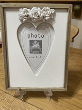 Shabby chic photo frame with - shabby,
