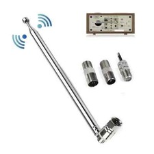 Telescopic DAB FM Radio Aerial With 3 Adapter HiFi AV Receiver Mini System NEW