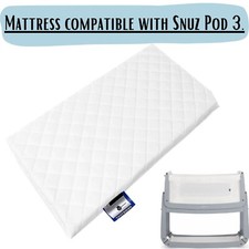 Mattress for Bedside Swinging crib 80.5 x 44 X 5cm  Breathable Quilted Cover