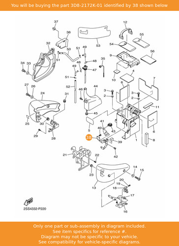 Yamaha bracket 3d8 2172k 01 - 1,, 3d8-2172k-01