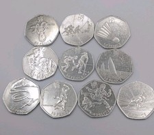 OLYMPIC JOBLOT 10 X 50p Coins