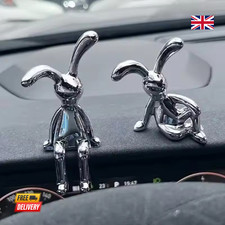 2pcs long ear rabbit statue - 2pcs,