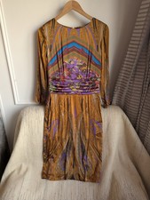 ETRO women's dress 44 12 silk