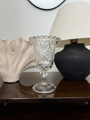 Large vintage crystal cut - vintage,