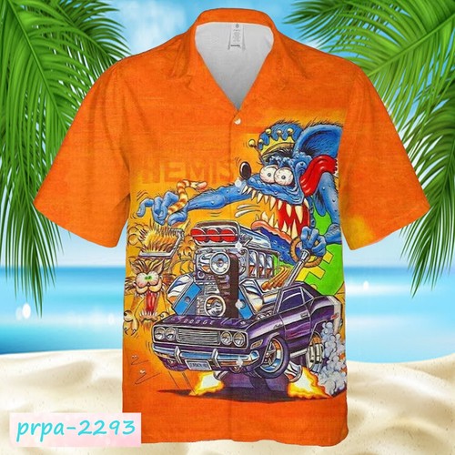 Rat fink button shirt hot - rat,