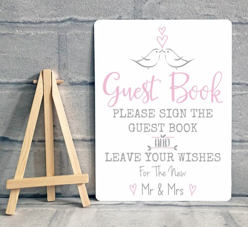 Metal guest book wishing - a5,