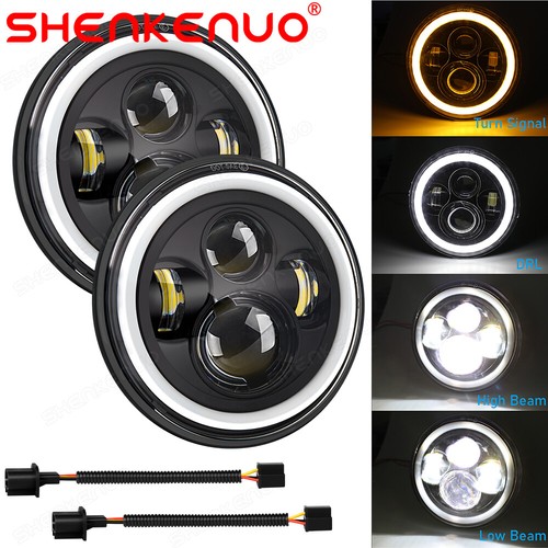 Pair 7inch round led - 7inch,