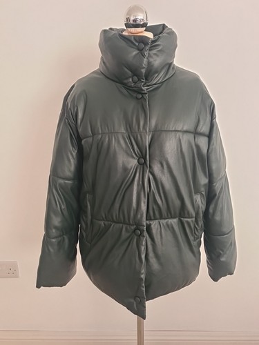 Women coat faux leather - coat,