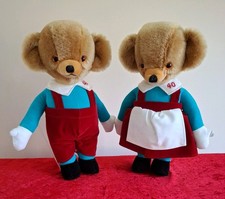 Merrythought Mr and Mrs Twisty Cheeky Bears 40th Anniversary 2006 with Tags LTD