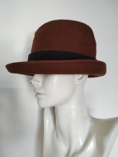 Vintage Whiteley Brown Fedora Hat