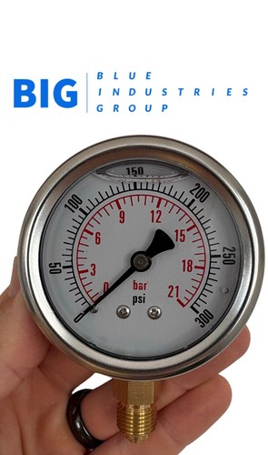 Pressure gauge 63mm glycerine - gauge,