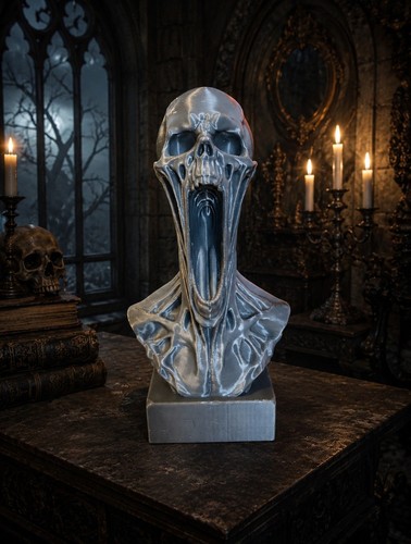 Sculpture scream damnation - sculpture,