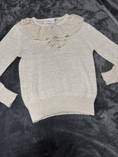 vintage ruffle collar knit