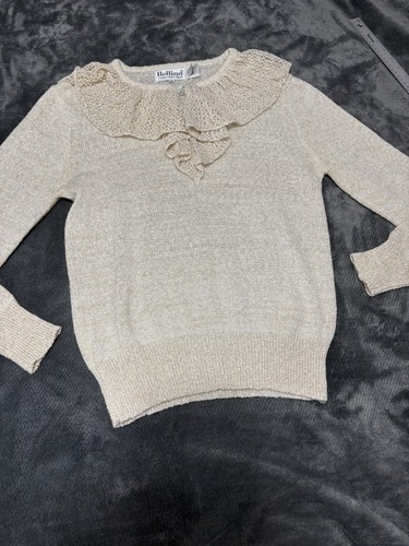 Vintage ruffle collar knit - vintage,