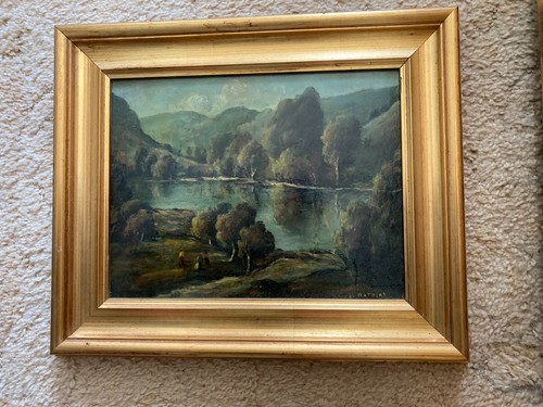 Victor mathias oil painting - mathias,