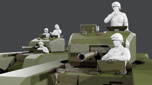 Wwii british tank crew - tank,