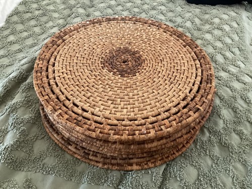 Vintage wicker rattan - vintage, charger