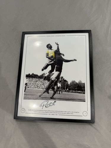 Framed pele signed - framed, a3