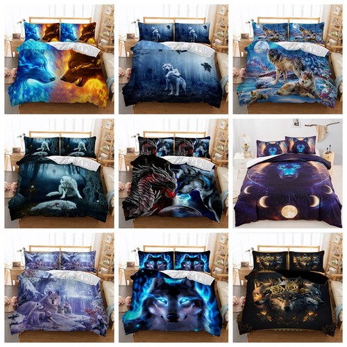 Animals wolf duvet cover set - animals,