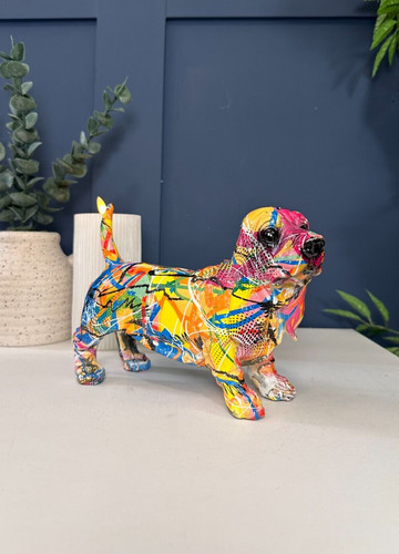 Graffiti basset hound - hound, dog
