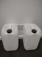 2 x 25L LITRE PLASTIC WATER CONTAINER CARRIER FOOD DRUM JERRYCAN JERRICAN