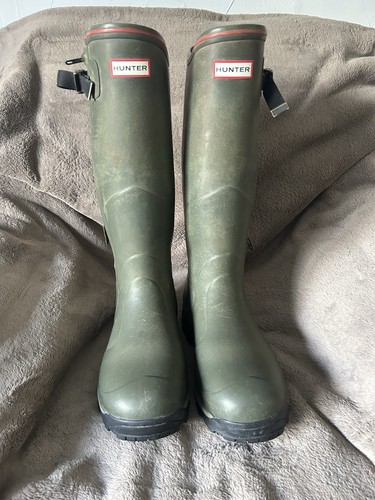 Men green hunter wellies - men's,