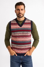 MENS FAIRISLE KNITTED TANKTOP