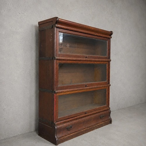 Antique globe wernicke oak - antique,