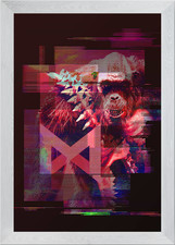 Scar King Neon Framed Wall Art