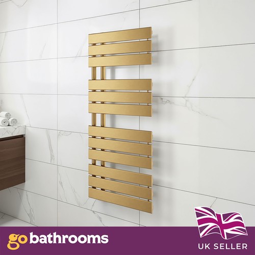 Brushed gold heated bathroom - brushed,