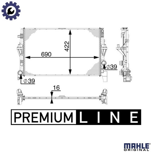 Radiator engine cooling 902 - radiator,