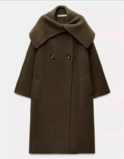 ZARA WIDE LAPEL 100% WOOL COAT