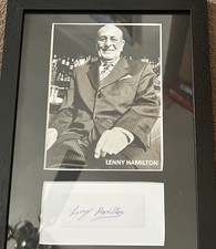 Lenny Hamilton gangster SIGNED
