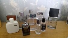 Bundle of empty aftershave bottles 10 in total inc Lacoste CK Free and Boss