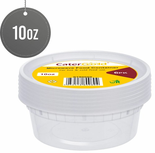 Takeaway plastic round tubs - plastic,