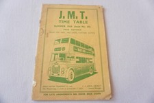 1963 JMT Jersey Bus Timetable