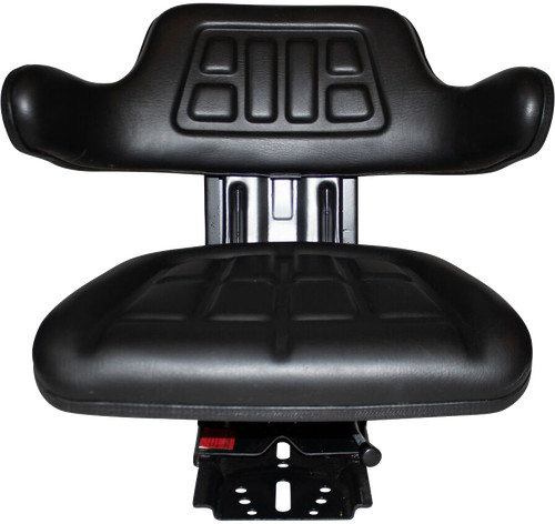 Black tractor suspension seat - black,
