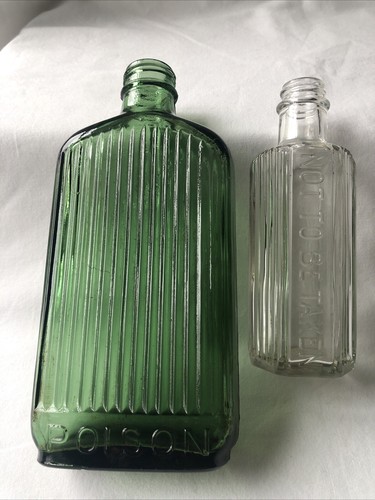 Green and clear - green, bottles
