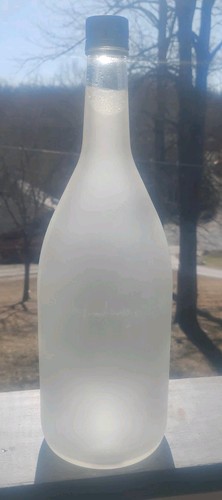 Big vintage frosted glass - big,