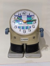 Casio Robot Alarm Clock Rare Collectible 1980s SPARES OR REPAIRS free post