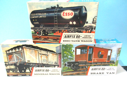 Three vintage airfix wagon - three,