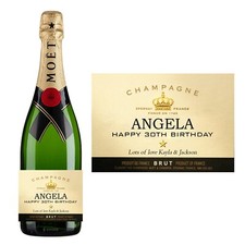 Personalised champagne moet - personalised,