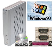 Computer with Windows 98 40GB Hard Disk RS-232 LPT Parallel VGA DVI DVD-ROM TC52