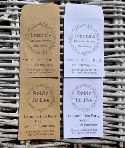 Personalised seed packet - personalised,