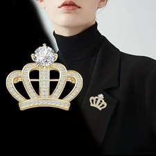 Crown Diamonte Queen Gold &