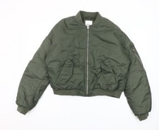 Primark Cares Women's Khaki Bomber Jacket Size 10-12 Nylon